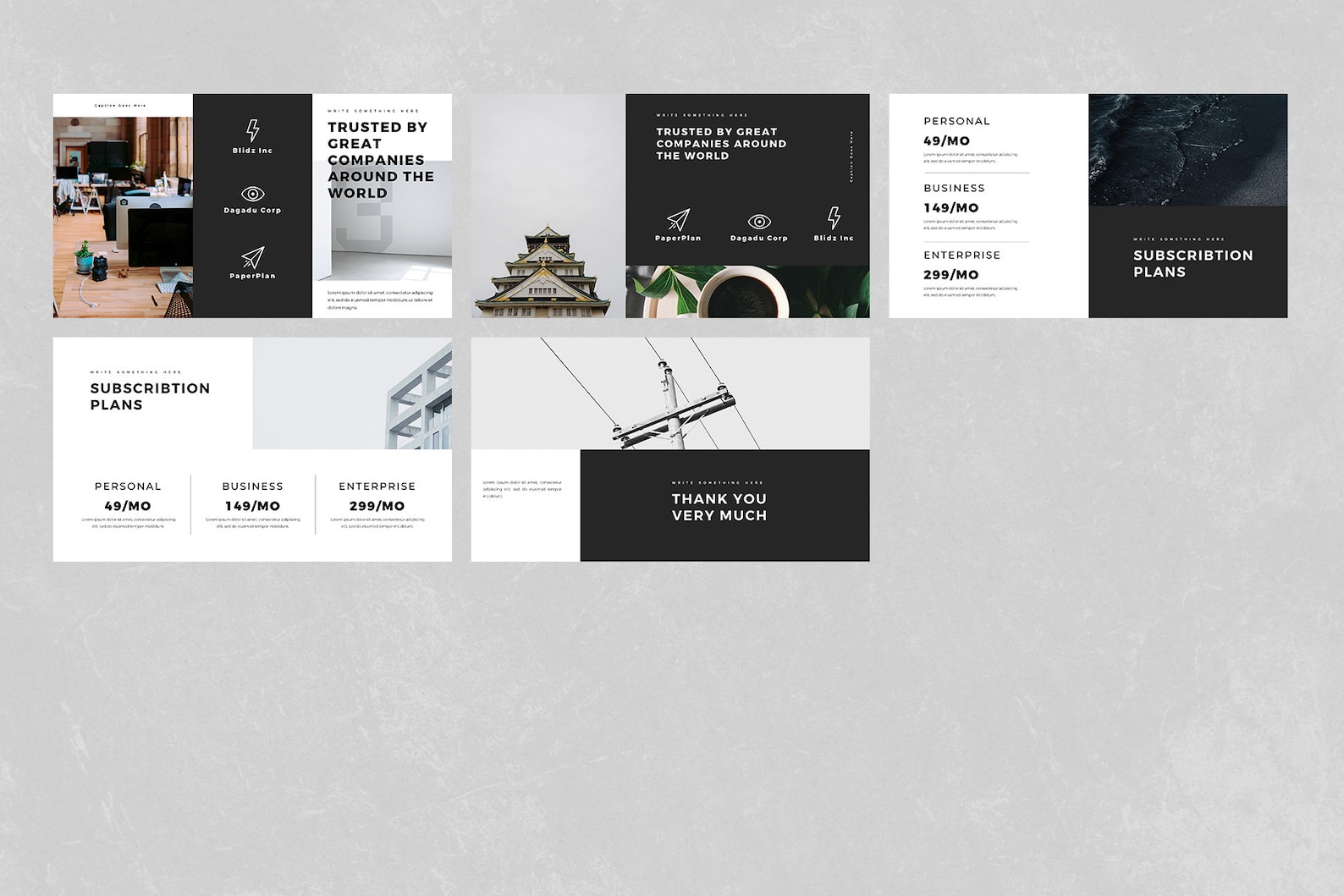 Creative and Modern Business Keynote Presentation Template - Etsy