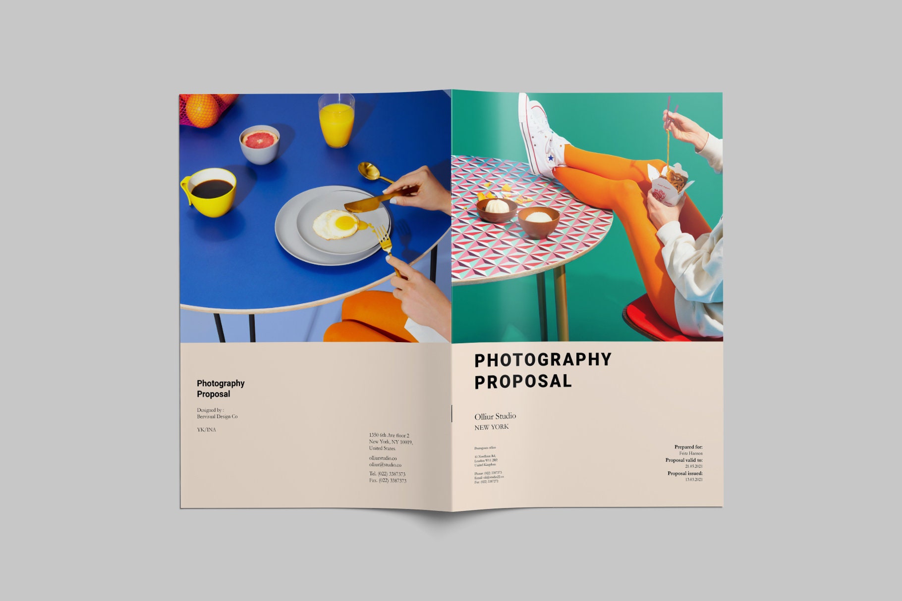 Photography Proposal Template Creative Proposal Business Etsy