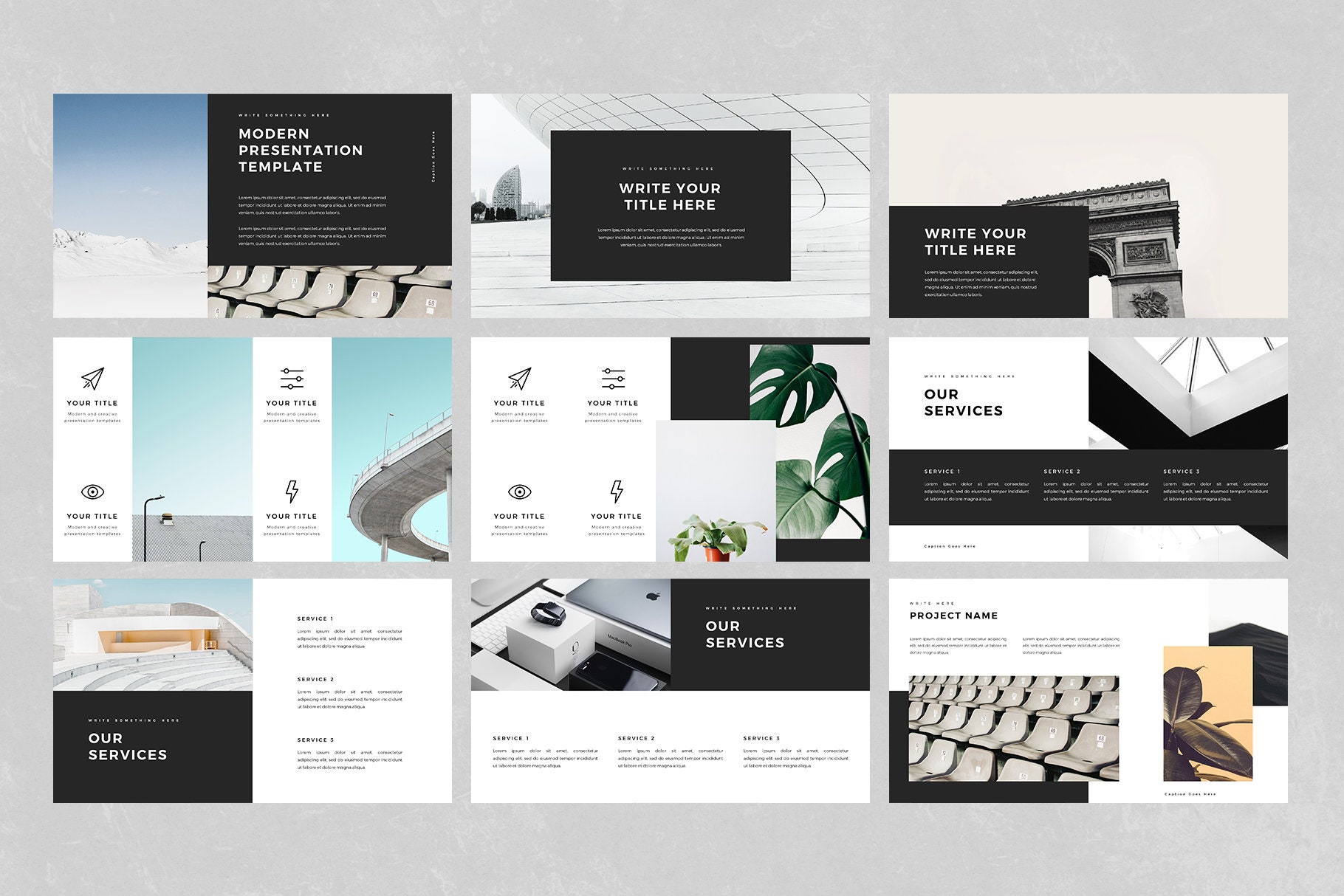 Creative and Modern Business Keynote Presentation Template - Etsy