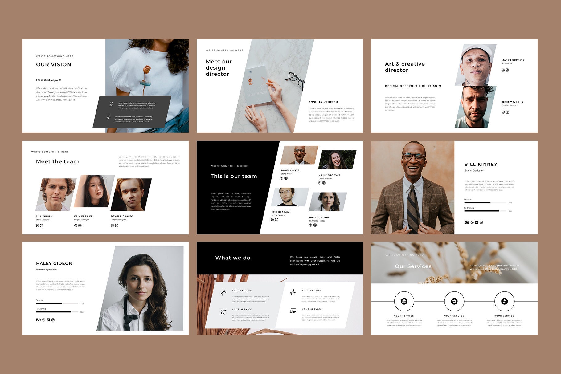 Creative and Modern Business Keynote Presentation Template - Etsy