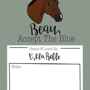 Customizable Horse Stall Card