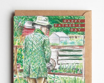 Father's Day Card for Gardening Dads | Card for Grandad | Allotment Garden