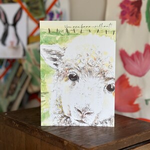 You're Brilliant Greetings Card | Watercolor Sheep Design| Thank You Card | Well Done | Congratulations | Card for Best Friend