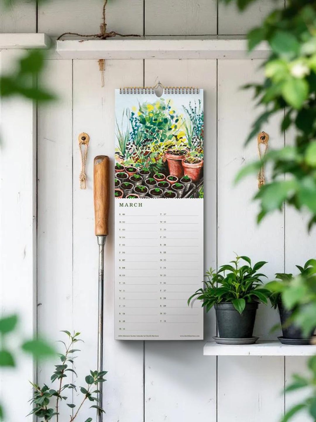 2026 Allotment Garden Calendar, Hand-illustrated UK Allotment Scenes ...