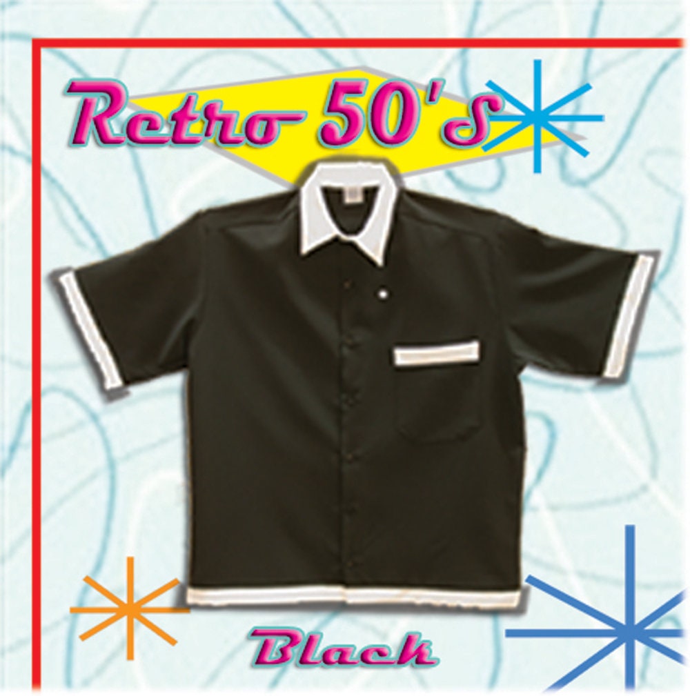 Bowling Shirts - Free Shipping - Retro 50's Style available in 13 Colors