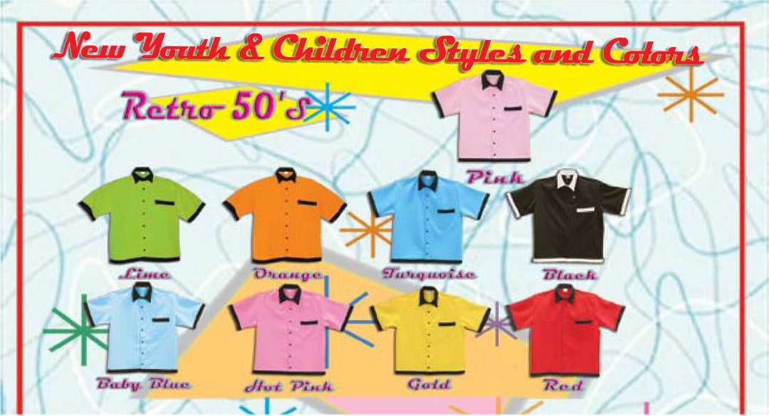 Kids Bowling Shirts Free Shipping Available in 9 Kids and Youth Bowling