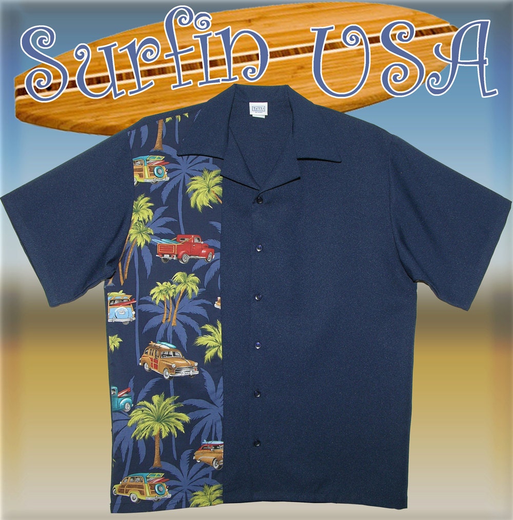 Bowling Shirts - FREE Shiiping - Hawaiian Surfin USA Design