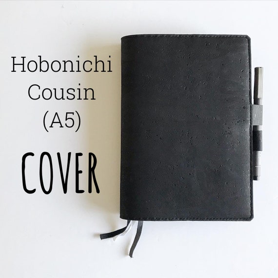 Hobonichi Cover - A5 - Pockets - Pen Loops - Black