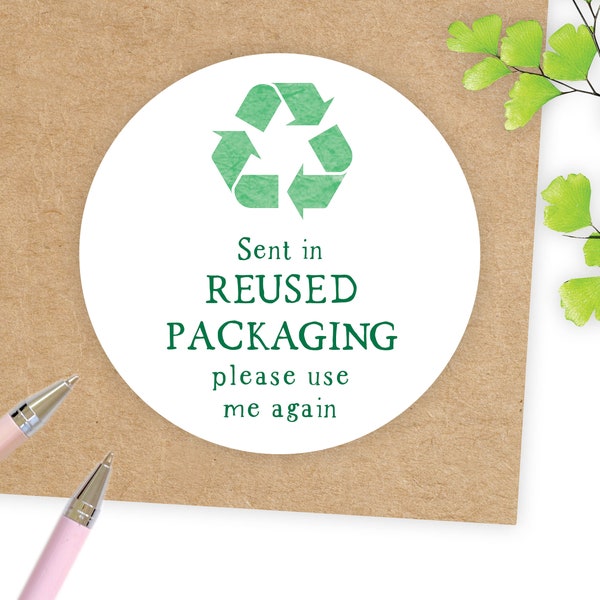 Eco Friendly Reused Packaging Stickers: Business Stationery