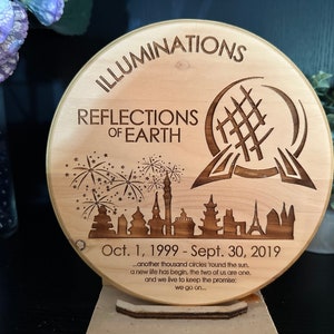 8 inch plaque celebrating Illuminations CLEARANCE  - item 031