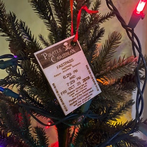 Fastpass Christmas Ornament for your favorite ride
