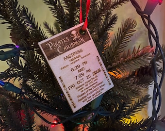 Fastpass Christmas Ornament for your favorite ride