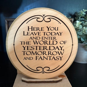 5 inch welcome plaque CLEARANCE  - item 025