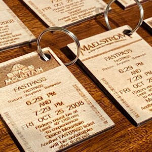 Fastpass Keychain for your favorite ride