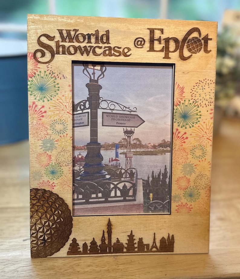 4x6 Frame With Color Fireworks Celebrating Epcot's World Showcase ...