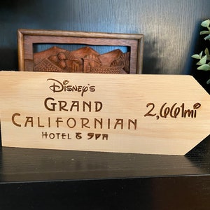 Custom listing for sign from YOUR home to the Disney Grand Californian