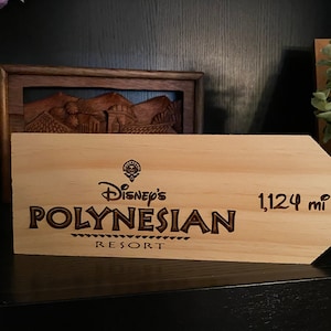 Custom listing for sign from YOUR home to Disney&#39;s Polynesian Resort