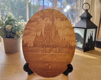 Laser etched photo of the Cinderella Castle - item E