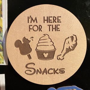 I’m here for the snacks fridge magnet.