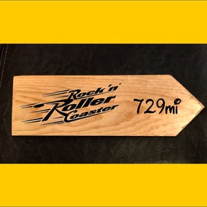 Custom listing for sign from YOUR home to Rock&#39;n&#39; Roller Coaster