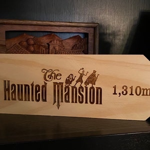 Custom listing for sign from YOUR home to the Haunted Mansion