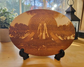 Laser etched photo of the Epcot Ball - item 65
