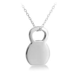 SAGEGASAGE☆Kettlebell Necklace Kettlebell Necklace / Sterling Silver / Carbon-gold-pink