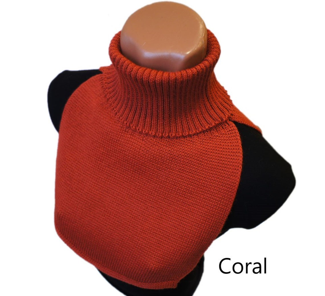 Dickey Neck Warmer Dicky Scarf Turtle Neck Wrap Knitted Home Etsy