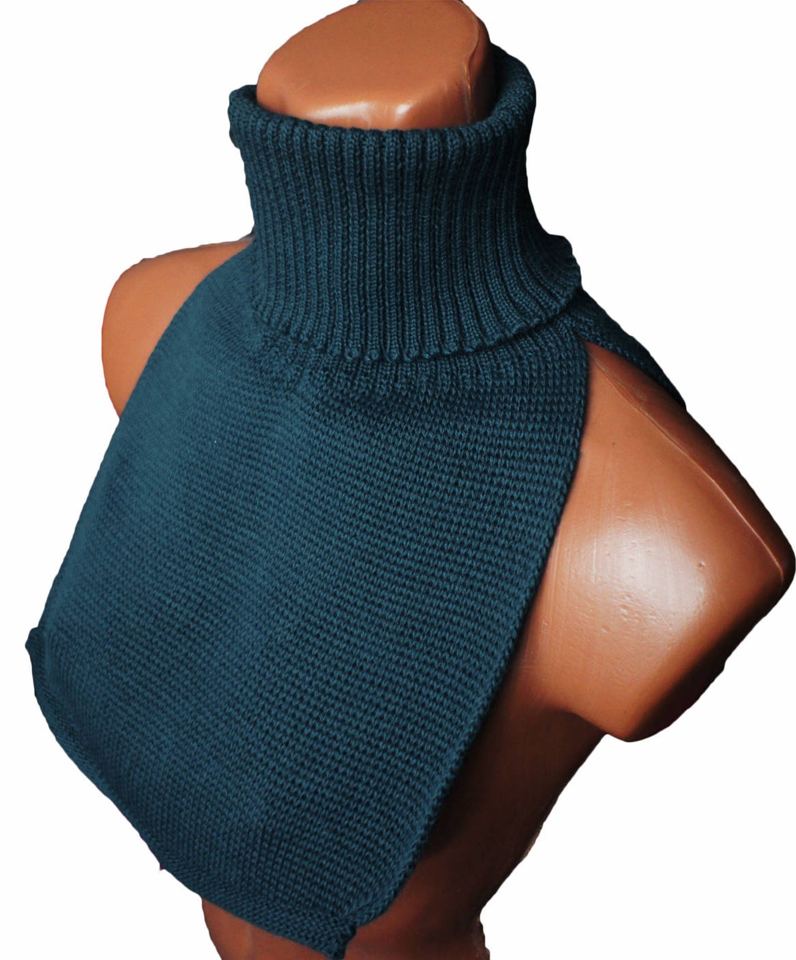Dickey Neck Warmer Dicky Scarf Turtle Neck Wrap Knitted Home Etsy