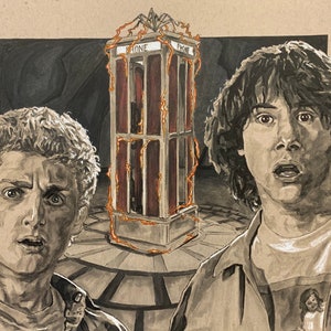 Bill and Ted’s Excellent Adventure Original Portrait Art