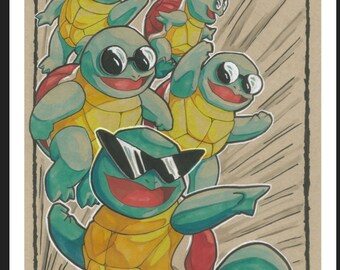 Pokémon Squirtle Squad Original artwork