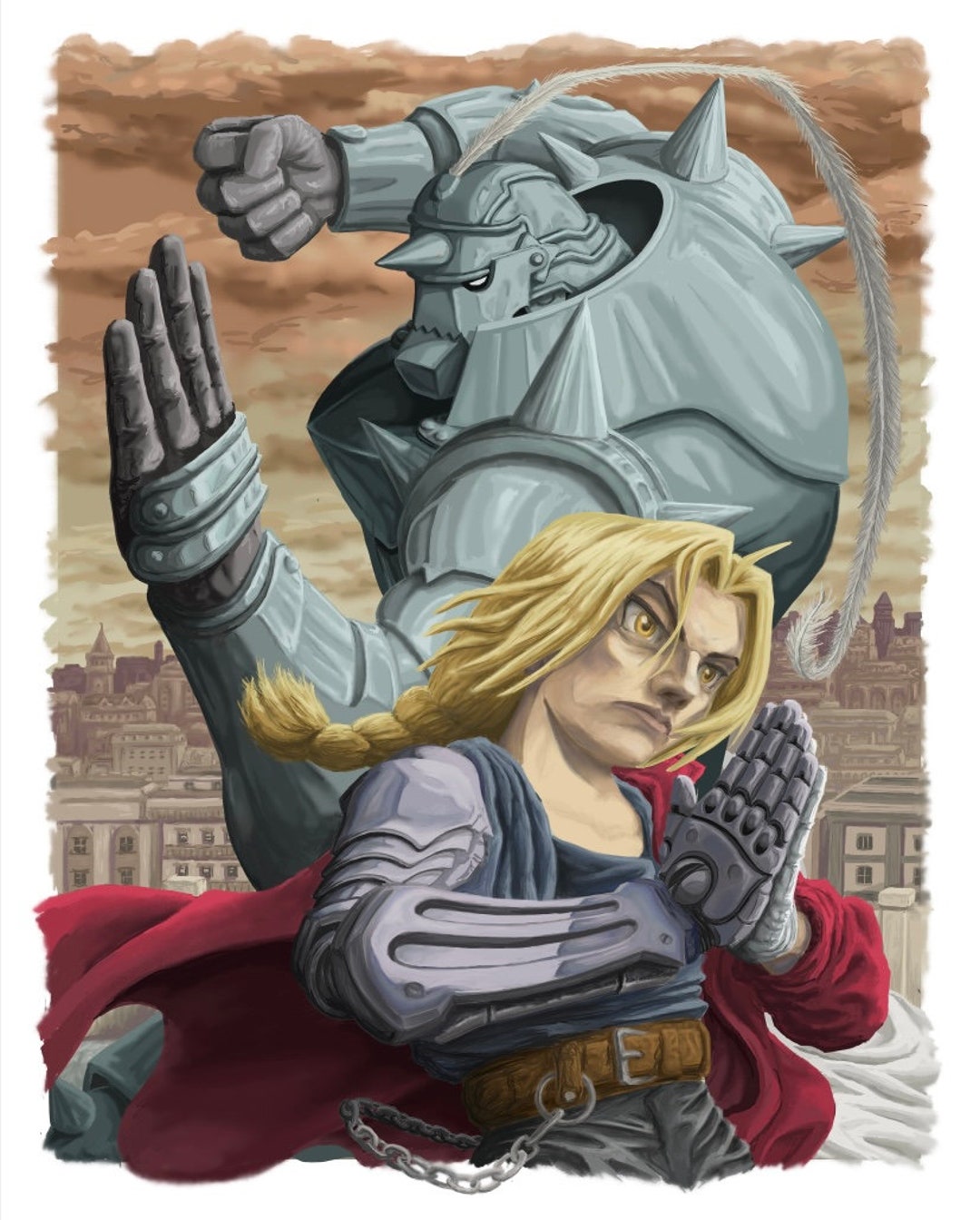 Fullmetal Alchemist BROTHERHOOD - The Elric Bros! Poster for Sale by Best  Anime Gear