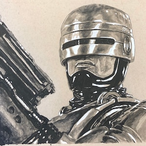Robocop Original Portrait Art
