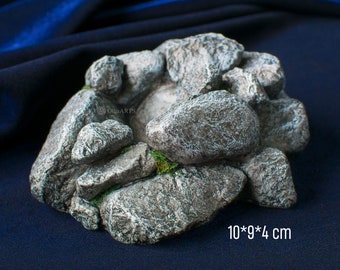 Stone Nest - Decorative Egg Stand for Dragon Eggs. Handmade of Polyurethane Resin.