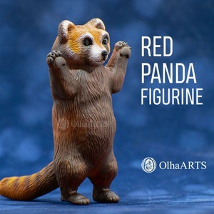 Red Panda - Realistic Figure of a Playing Red Panda, Standing on its Hind Legs, Item Will be Made to ORDER