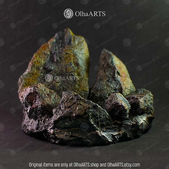 Stone Dragon Nest: Handmade Stand for Decorative Dragon Eggs
