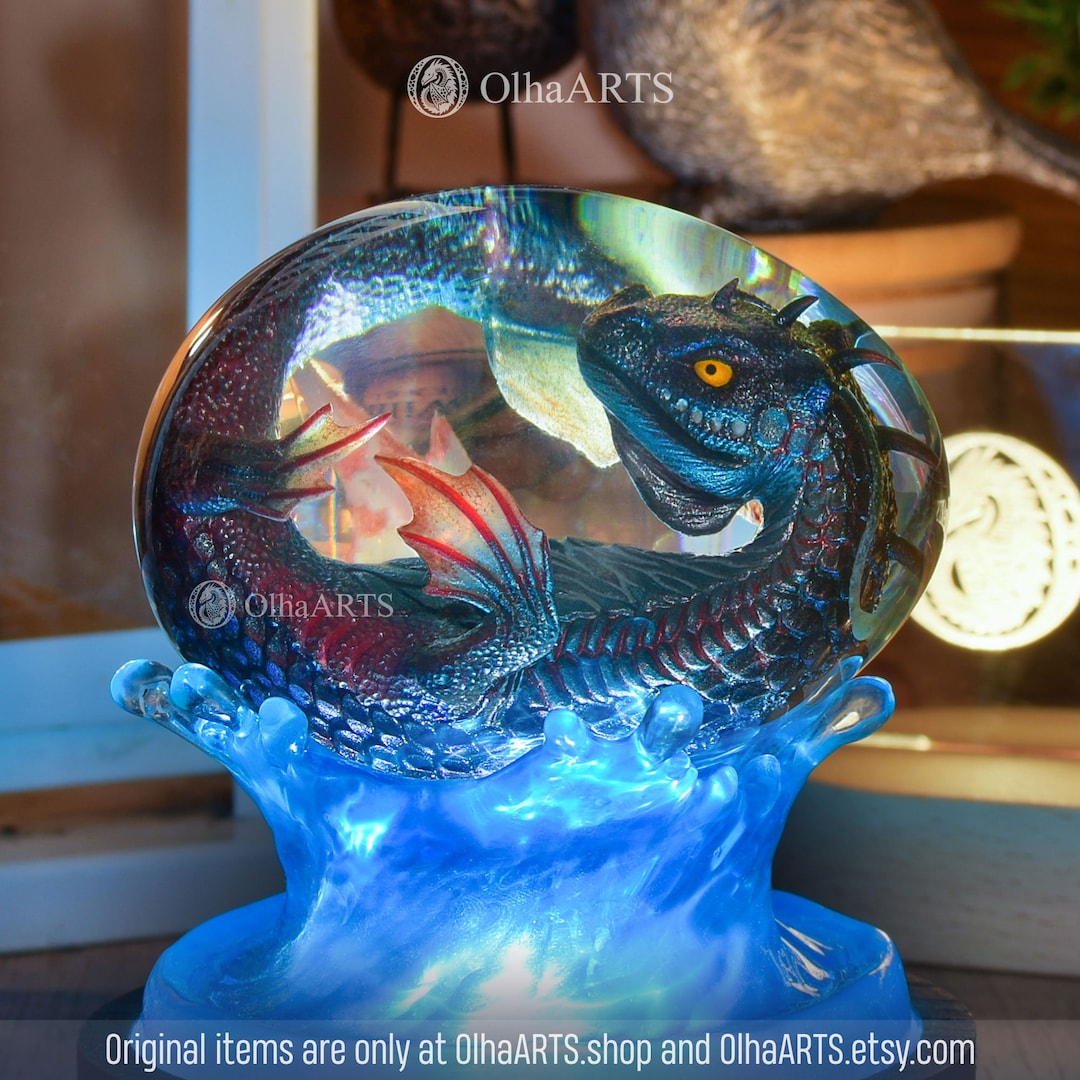 Uovo Di Drago Stampato 3D Con Drago Alato Mobile 23 Cm – Colore Lilla Laser, Giocattolo Antistress E Decorazione, Regalo Creativo Per Bambini