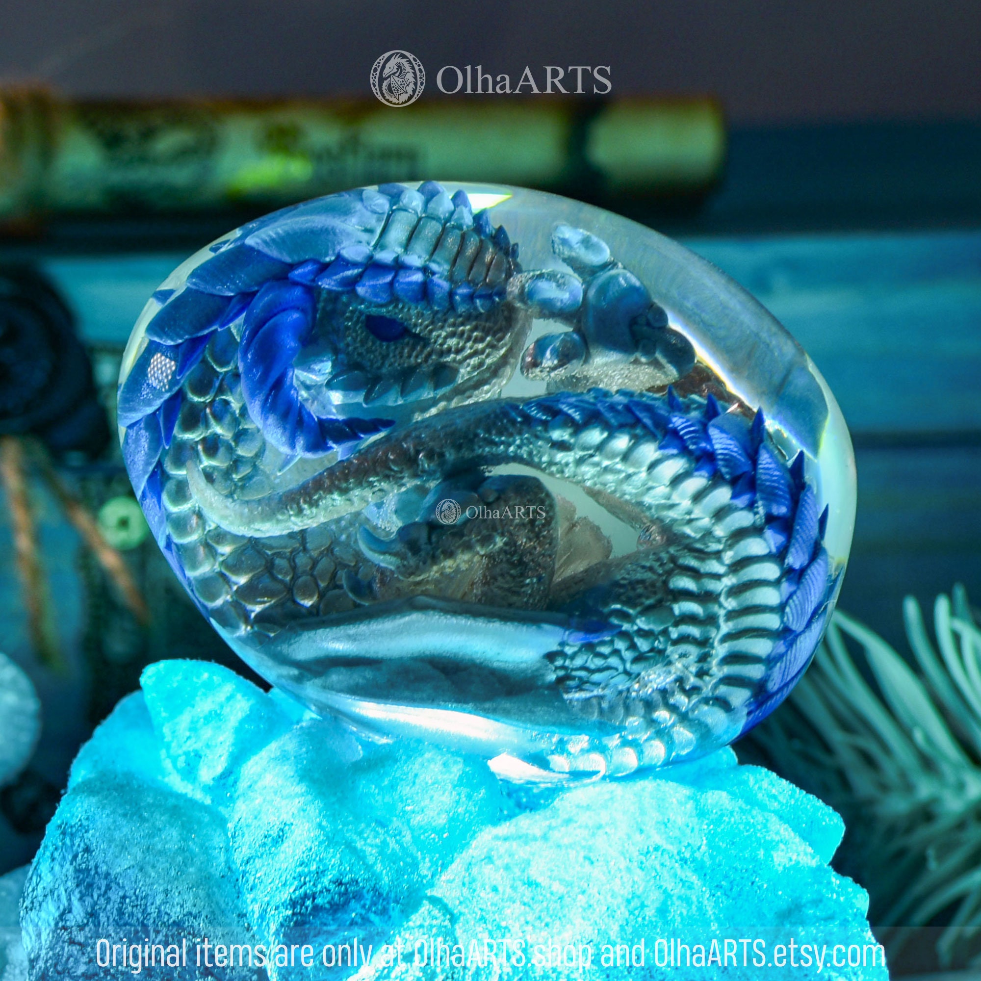 Snow Dragon Egg, VIP Gift Set With Baby Dragon in Epoxy Resin Egg, Silver  and Blue Dragon, Ice Wyvern Embryo, Will Made to ORDER - Etsy, image size:2000x2000