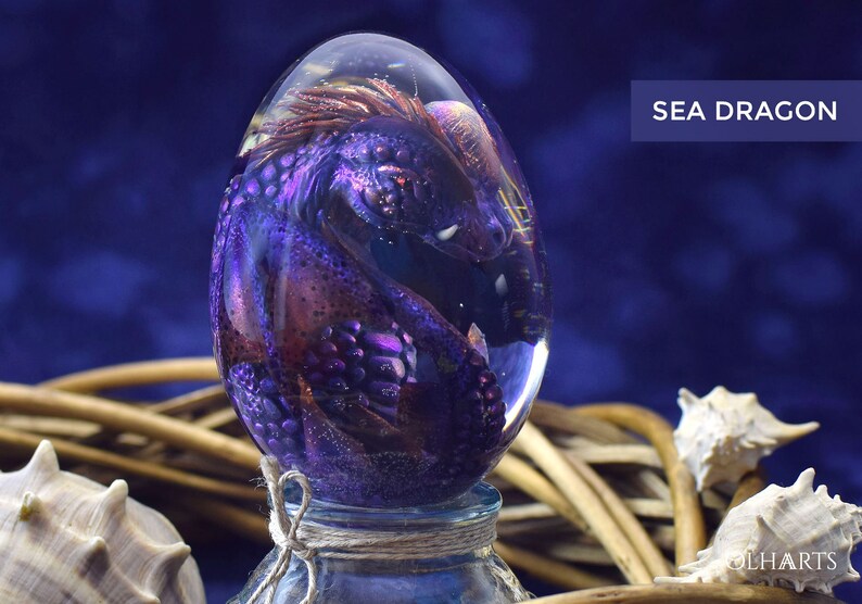 Water Dragon's Egg Baby Dragon Sea Dragon Egg Ocean Etsy