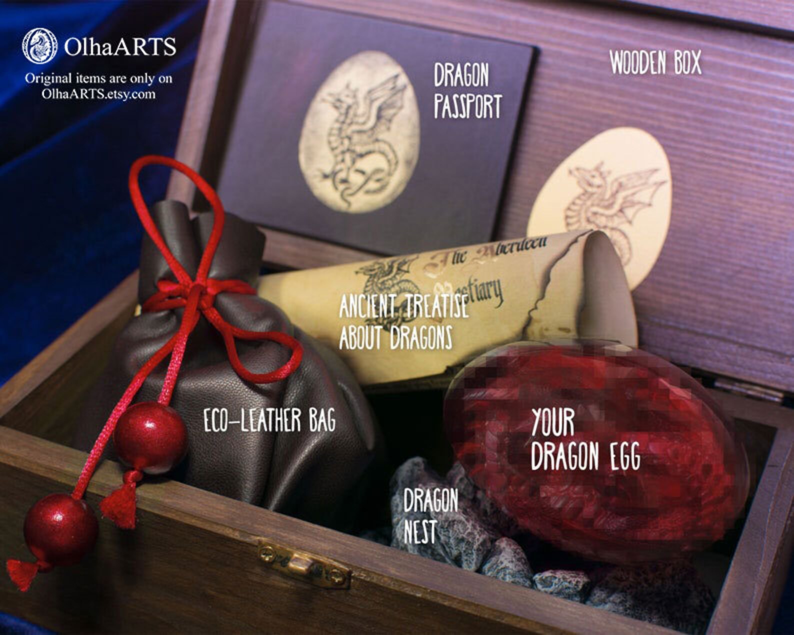 Copper Dragon Egg VIP Gift Set With Baby Dragon in Etsy