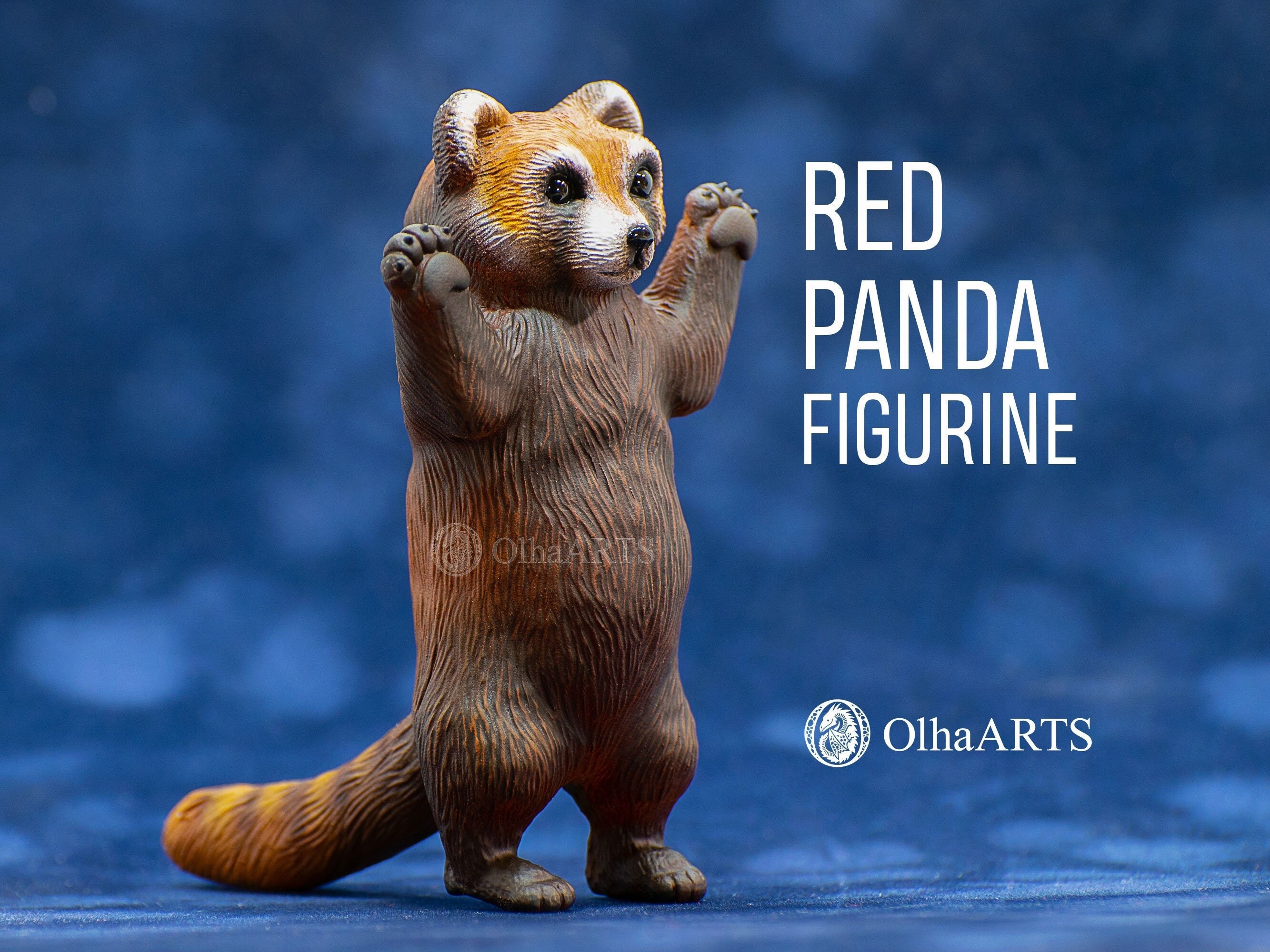 Red Panda Clay Figure Australia - Main Image