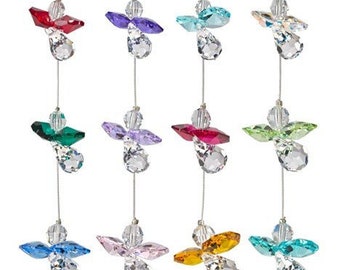 Crystal Guardian Birthstone Sun Catcher | Pick Your Birthstone | Guardian Angel Rainbow Maker | Friendship Gifts | Gifts for Her