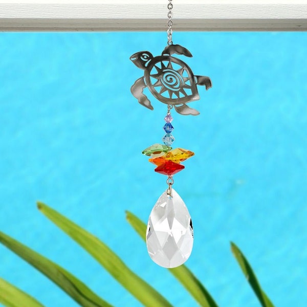 Turtle Suncatcher - Etsy