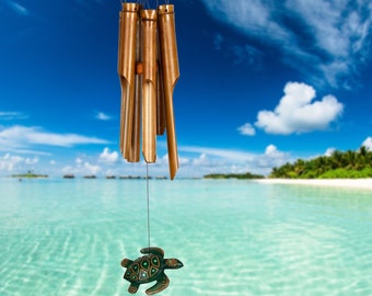 Turtle Wind Chime Etsy