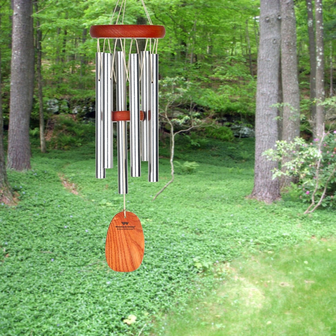 16 Amazing Grace Silver Wind Chime Musically Tuned Etsy