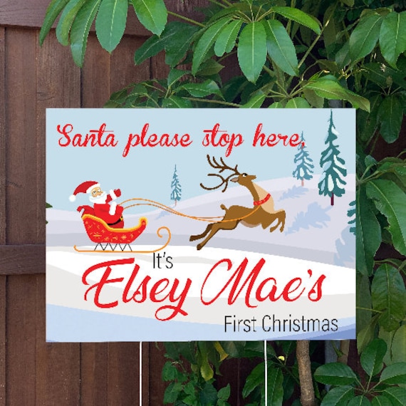 Custom christmas yard signs Clearance