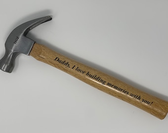 Personalized Engraved Hammer For Dad | Father's Day Gifts | Engraving Included