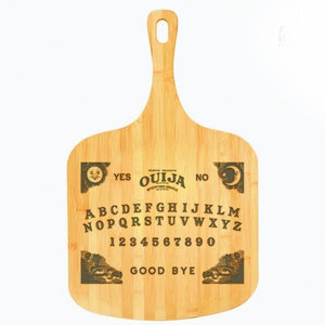 Ouija Board Bamboo Pizza Board Spirit Board Pizza Peel Engraved Pizza Paddle Pizza Serving Board Engraving Included Style 2 image 1