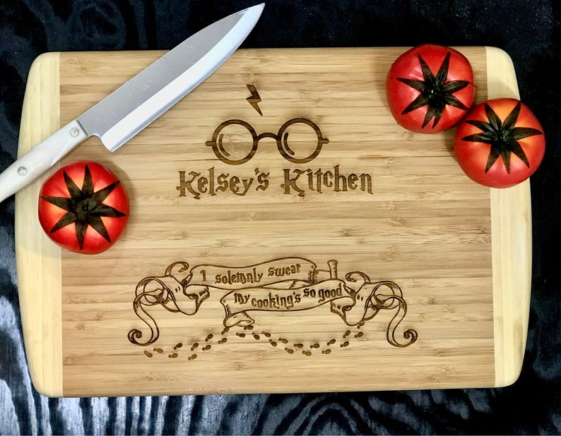 Harry Potter Inspired Custom Laser Engraved Cutting Board