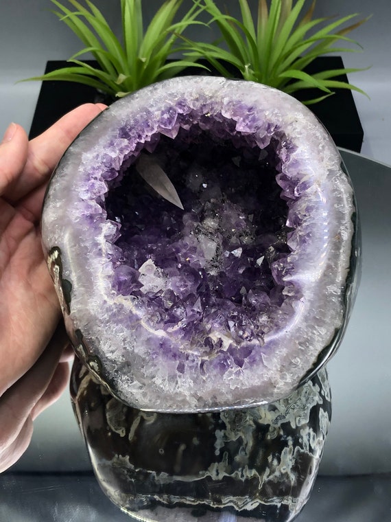 Extrordinary 7lb Super Extra AA Quality Amethyst Polished Geode